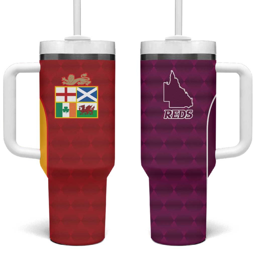 Custom British Lions Australia Queensland Tumbler With Handle Sporty Style
