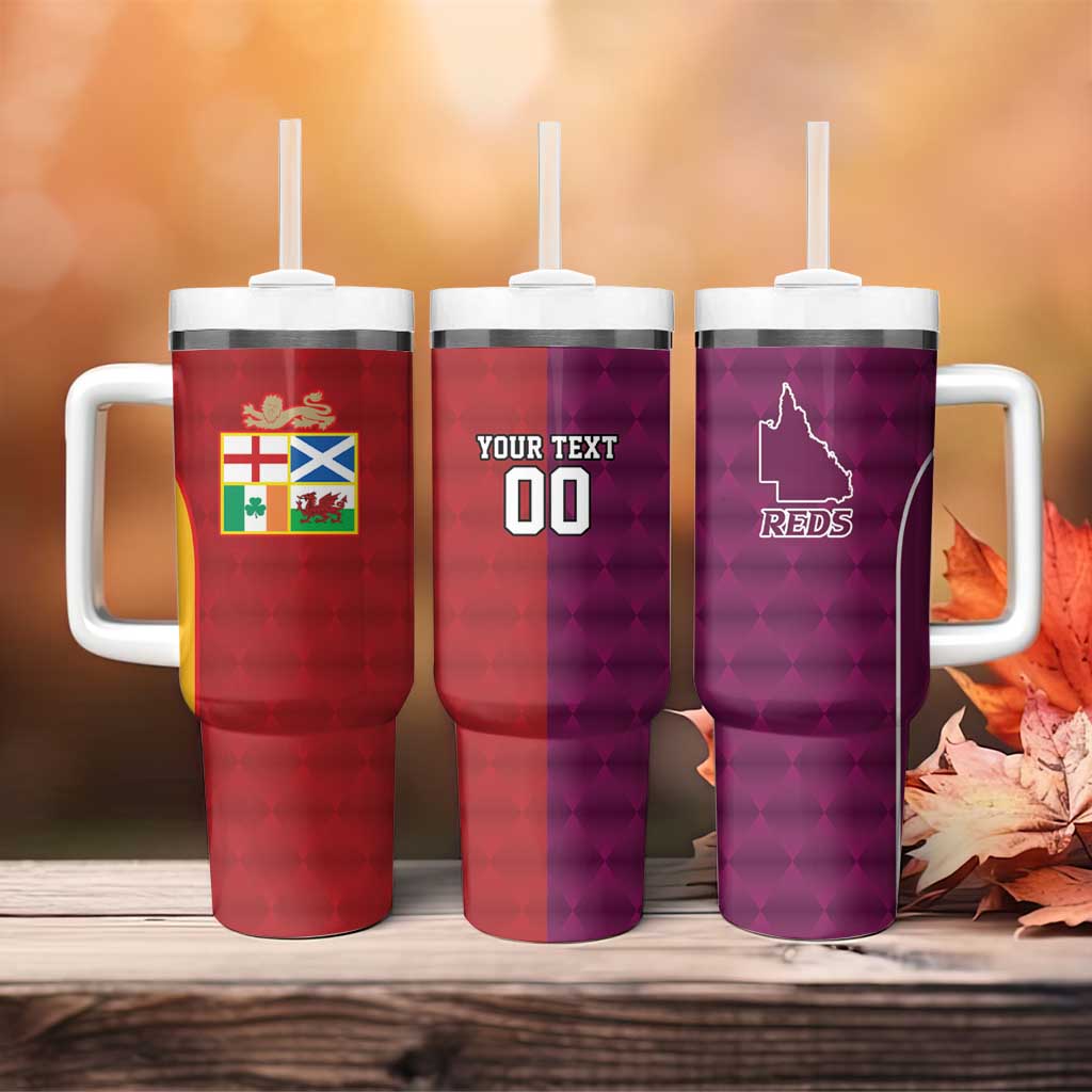 Custom British Lions Australia Queensland Tumbler With Handle Sporty Style