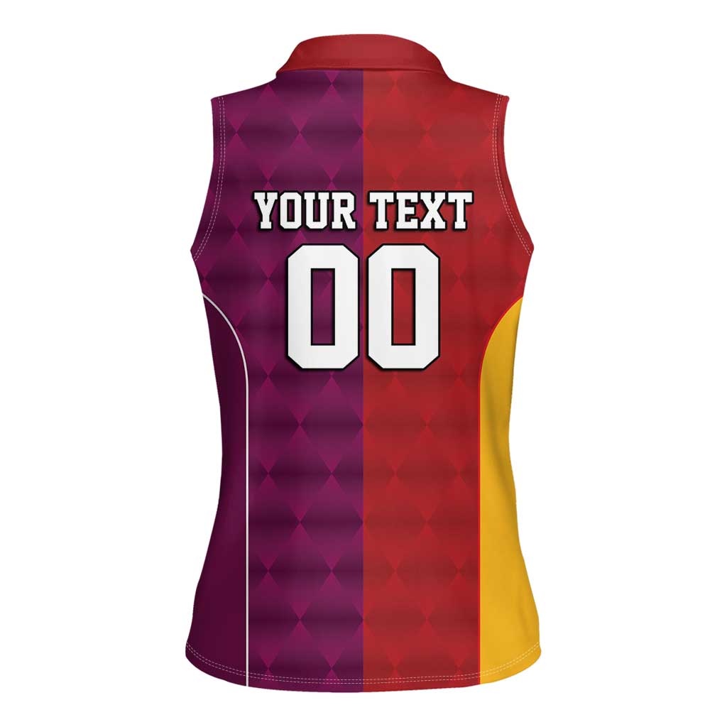 Custom British Lions Australia Queensland Women Sleeveless Polo Shirt Sporty Style