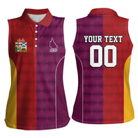 Custom British Lions Australia Queensland Women Sleeveless Polo Shirt Sporty Style