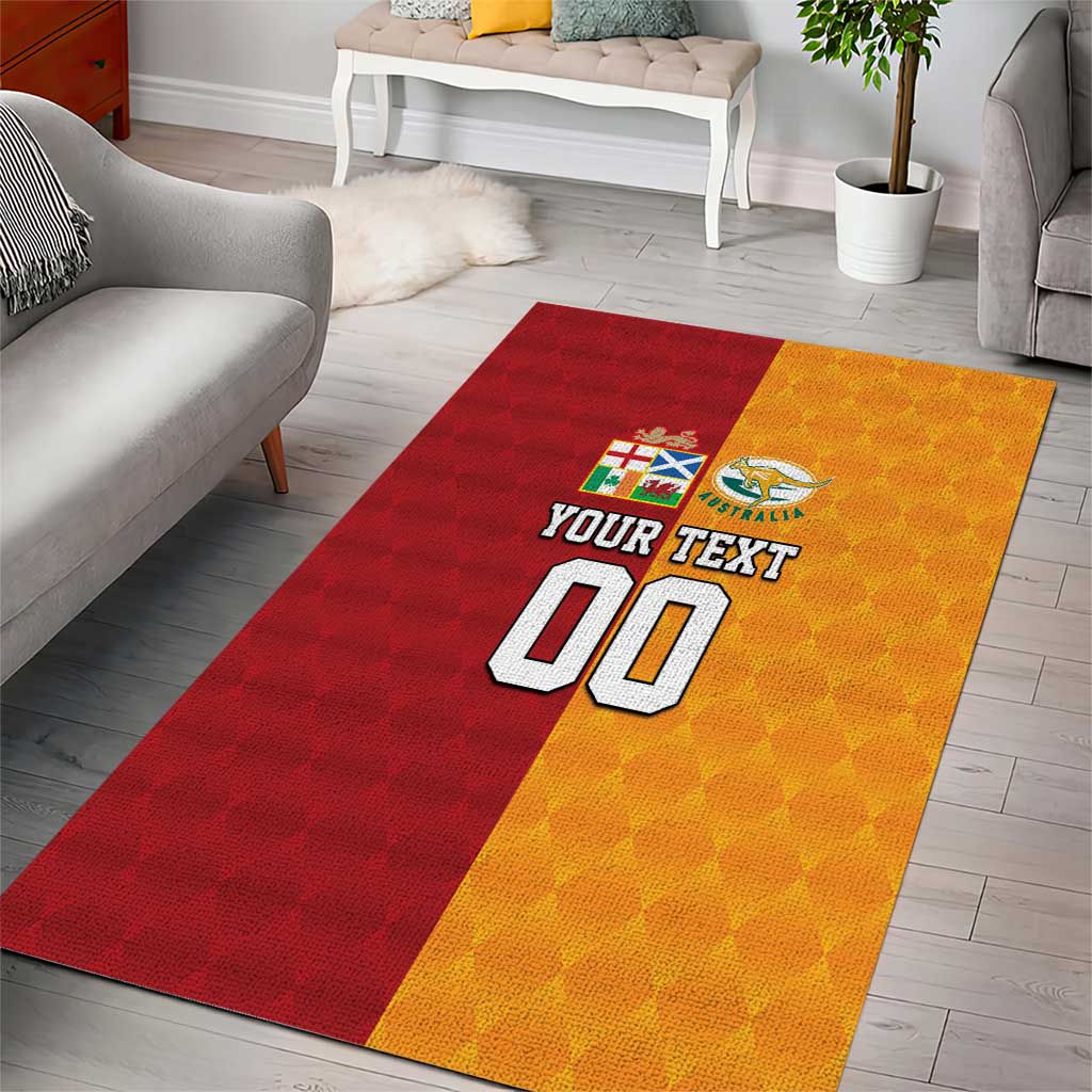 Custom British Lions Australia Wallabies Area Rug Sporty Style