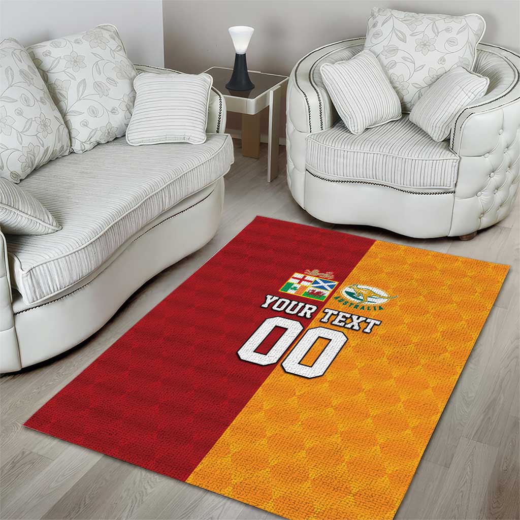 Custom British Lions Australia Wallabies Area Rug Sporty Style