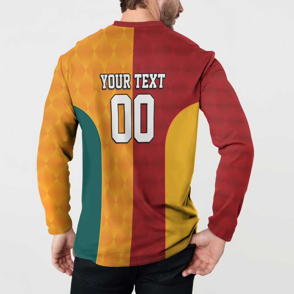 Custom British Lions Australia Wallabies Button Sweatshirt Sporty Style