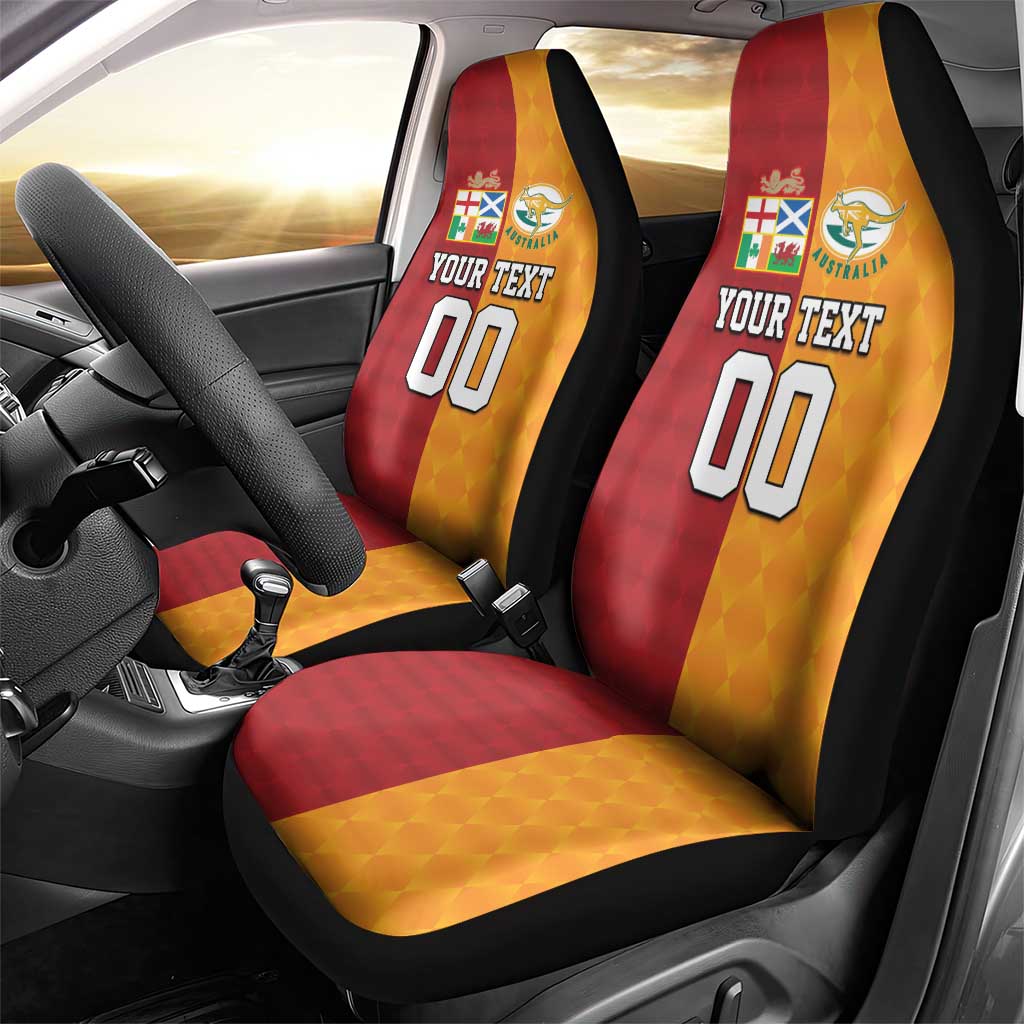 Custom British Lions Australia Wallabies Car Seat Cover Sporty Style
