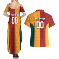 Custom British Lions Australia Wallabies Couples Matching Summer Maxi Dress and Hawaiian Shirt Sporty Style