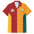 Custom British Lions Australia Wallabies Family Matching Long Sleeve Bodycon Dress and Hawaiian Shirt Sporty Style