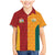 Custom British Lions Australia Wallabies Family Matching Mermaid Dress and Hawaiian Shirt Sporty Style