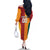Custom British Lions Australia Wallabies Family Matching Off The Shoulder Long Sleeve Dress and Hawaiian Shirt Sporty Style
