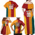 Custom British Lions Australia Wallabies Family Matching Off Shoulder Maxi Dress and Hawaiian Shirt Sporty Style