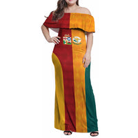 Custom British Lions Australia Wallabies Family Matching Off Shoulder Maxi Dress and Hawaiian Shirt Sporty Style