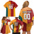 Custom British Lions Australia Wallabies Family Matching Off Shoulder Short Dress and Hawaiian Shirt Sporty Style