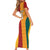 Custom British Lions Australia Wallabies Family Matching Short Sleeve Bodycon Dress and Hawaiian Shirt Sporty Style