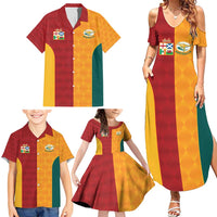 Custom British Lions Australia Wallabies Family Matching Summer Maxi Dress and Hawaiian Shirt Sporty Style
