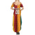 Custom British Lions Australia Wallabies Family Matching Summer Maxi Dress and Hawaiian Shirt Sporty Style