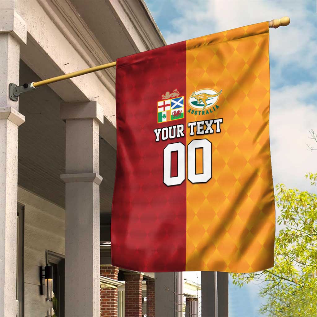 Custom British Lions Australia Wallabies Garden Flag Sporty Style