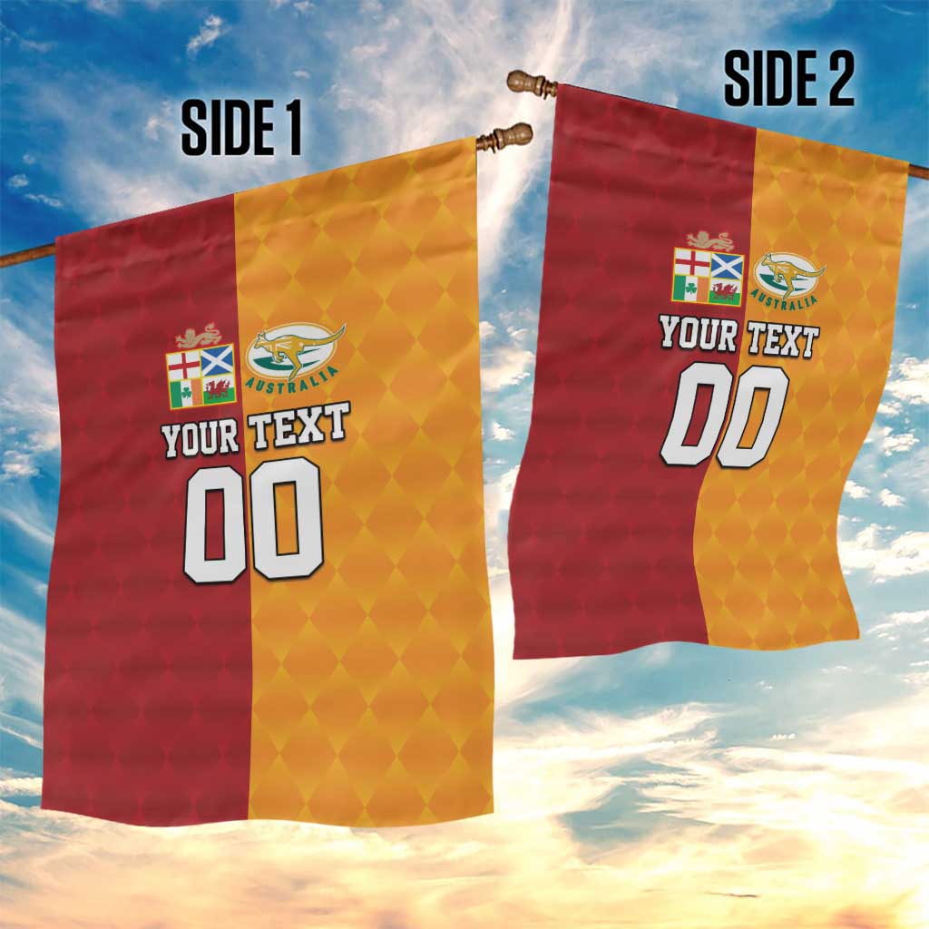 Custom British Lions Australia Wallabies Garden Flag Sporty Style