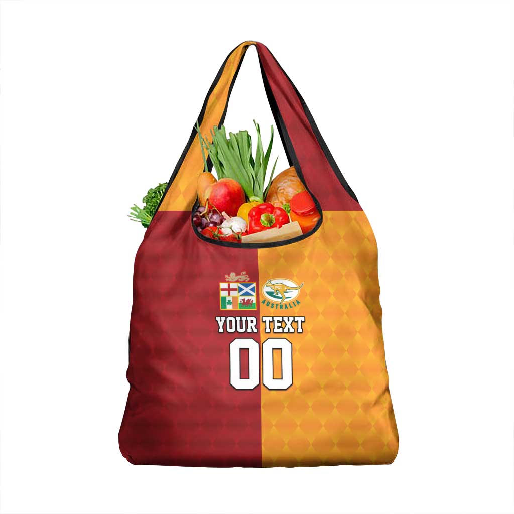 Custom British Lions Australia Wallabies Grocery Bag Sporty Style
