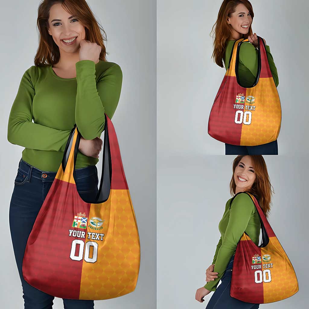 Custom British Lions Australia Wallabies Grocery Bag Sporty Style