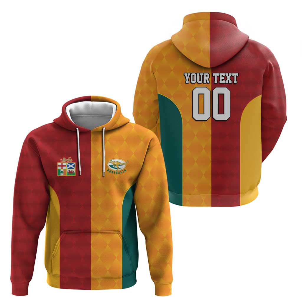 Custom British Lions Australia Wallabies Hoodie Sporty Style