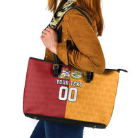 Custom British Lions Australia Wallabies Leather Tote Bag Sporty Style