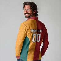 Custom British Lions Australia Wallabies Long Sleeve Polo Shirt Sporty Style