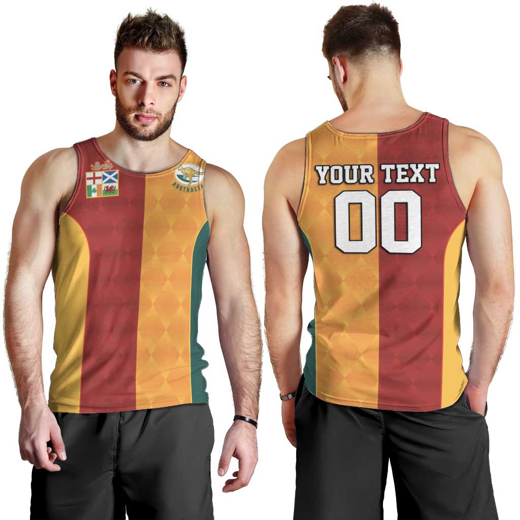 Custom British Lions Australia Wallabies Men Tank Top Sporty Style