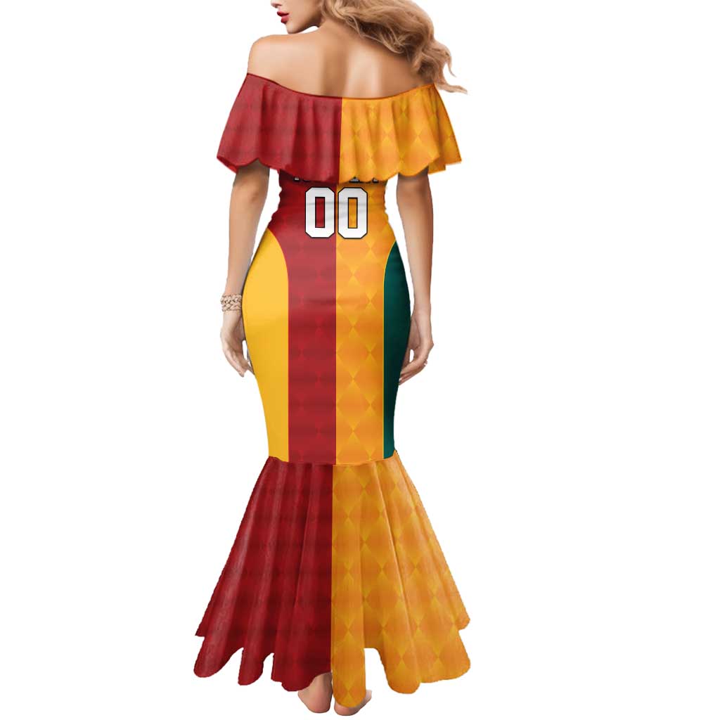 Custom British Lions Australia Wallabies Mermaid Dress Sporty Style