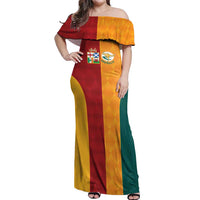Custom British Lions Australia Wallabies Off Shoulder Maxi Dress Sporty Style