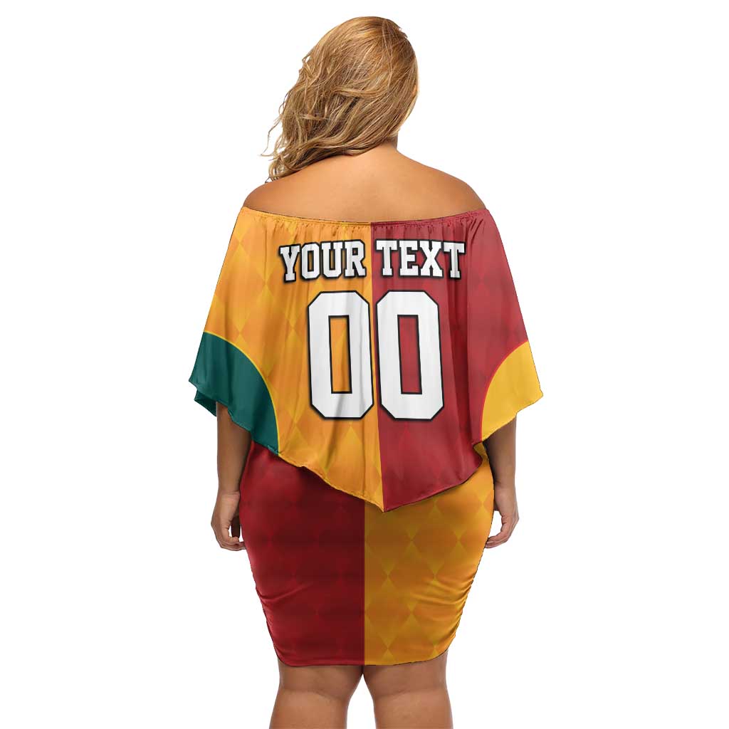 Custom British Lions Australia Wallabies Off Shoulder Short Dress Sporty Style