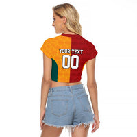 Custom British Lions Australia Wallabies Raglan Cropped T Shirt Sporty Style