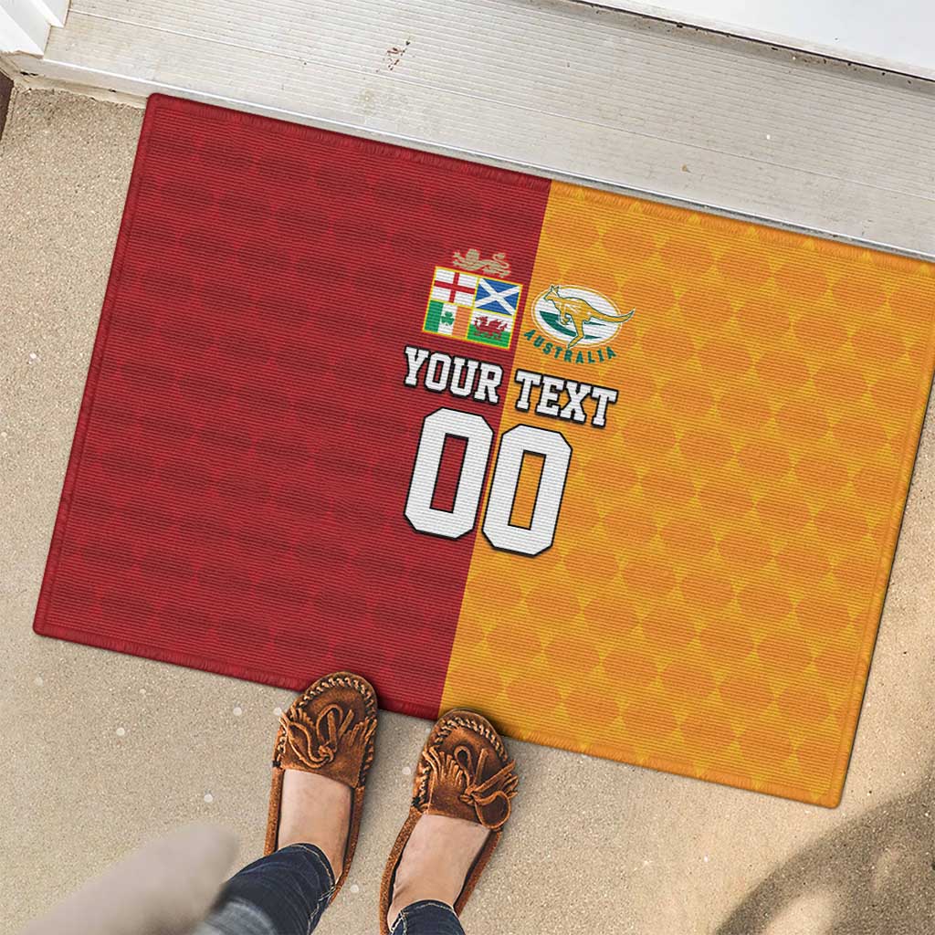 Custom British Lions Australia Wallabies Rubber Doormat Sporty Style