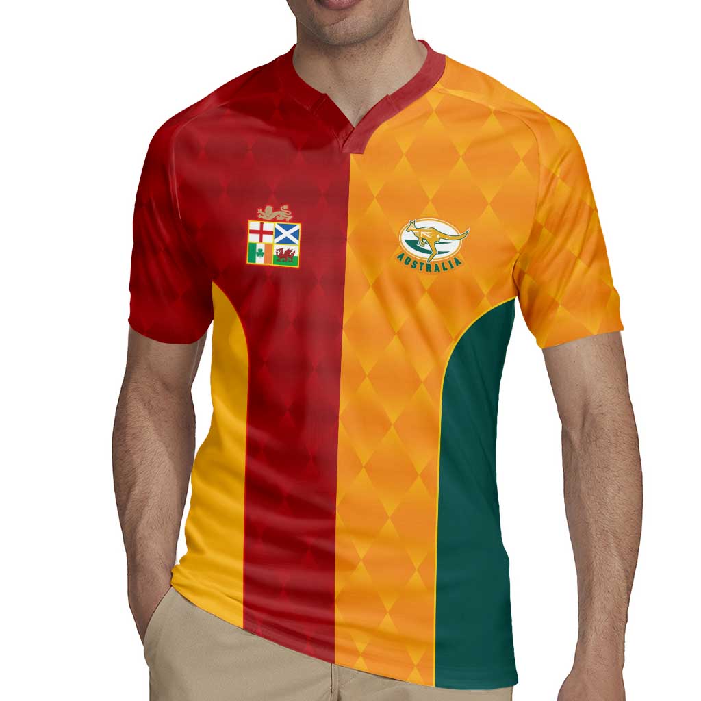 Custom British Lions Australia Wallabies Rugby Jersey Sporty Style