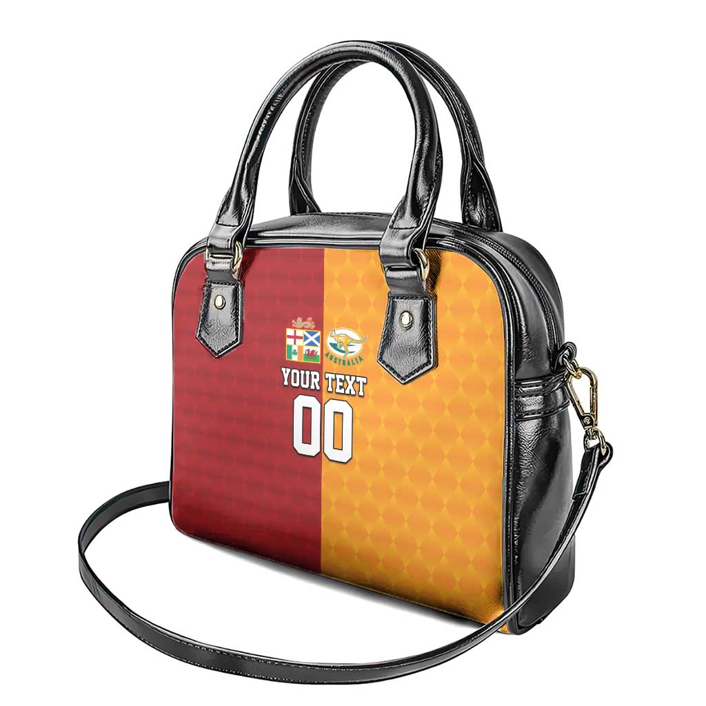 Custom British Lions Australia Wallabies Shoulder Handbag Sporty Style