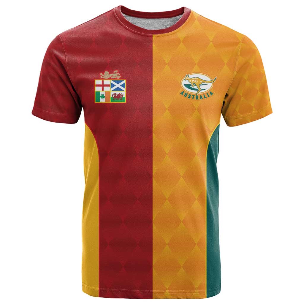 Custom British Lions Australia Wallabies T Shirt Sporty Style