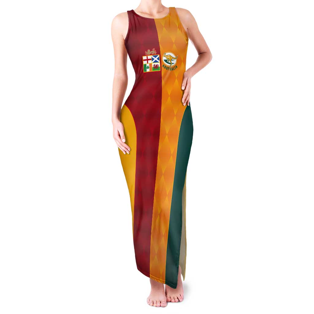 Custom British Lions Australia Wallabies Tank Maxi Dress Sporty Style
