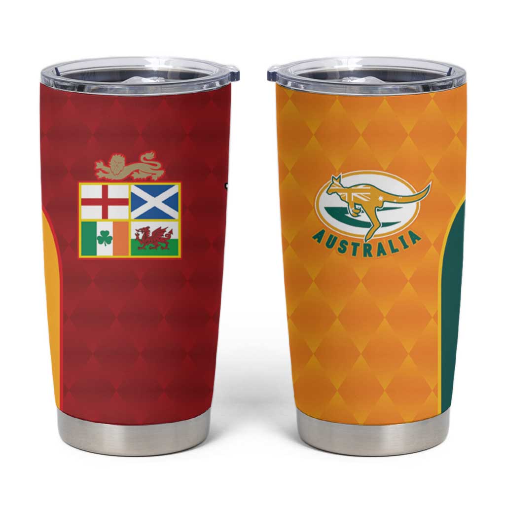 Custom British Lions Australia Wallabies Tumbler Cup Sporty Style