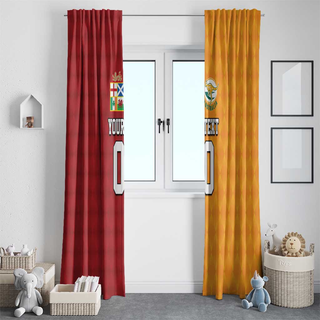 Custom British Lions Australia Wallabies Window Curtain Sporty Style