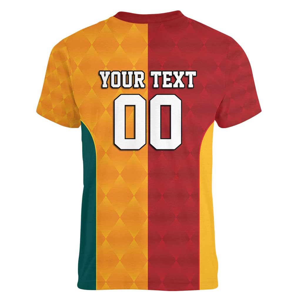 Custom British Lions Australia Wallabies Women V-Neck T-Shirt Sporty Style