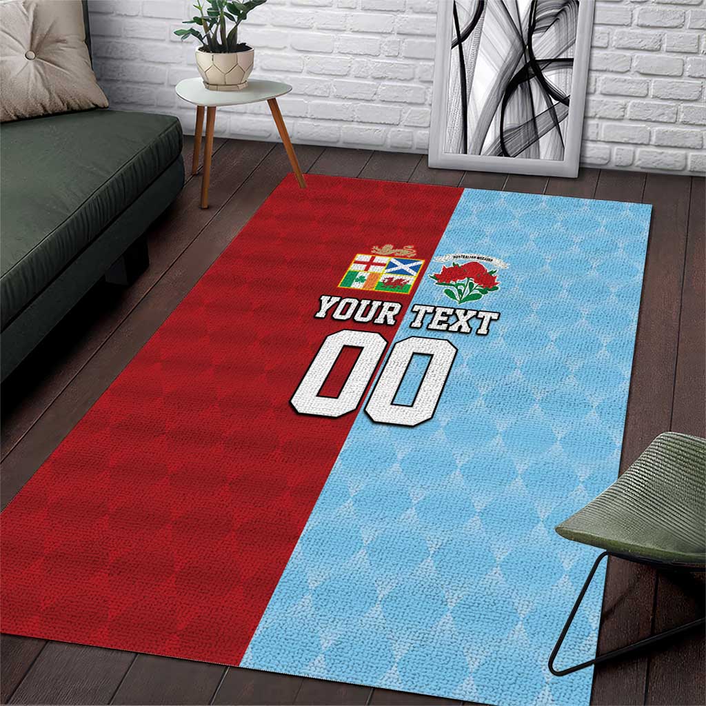Custom British Lions Australia Waratahs Area Rug Sporty Style
