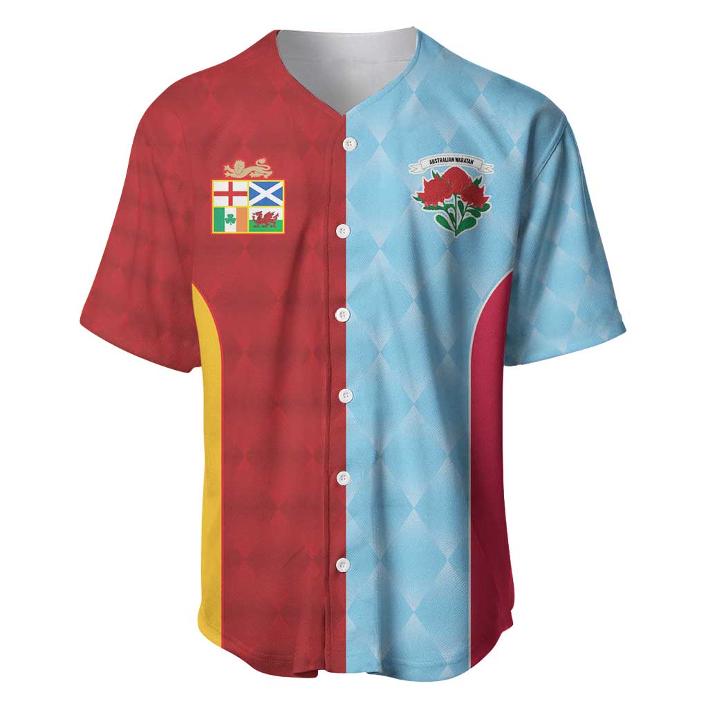 Custom British Lions Australia Waratahs Baseball Jersey Sporty Style