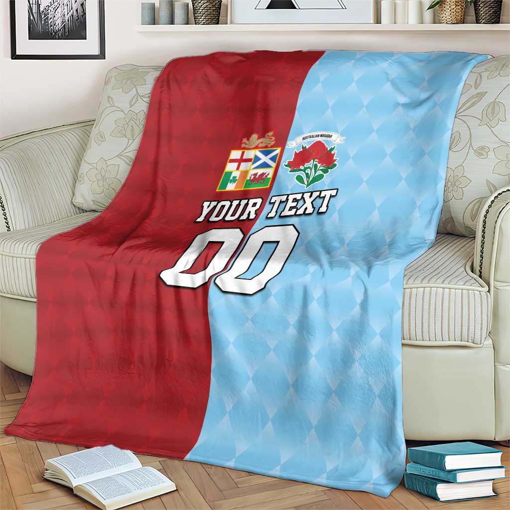 Custom British Lions Australia Waratahs Blanket Sporty Style