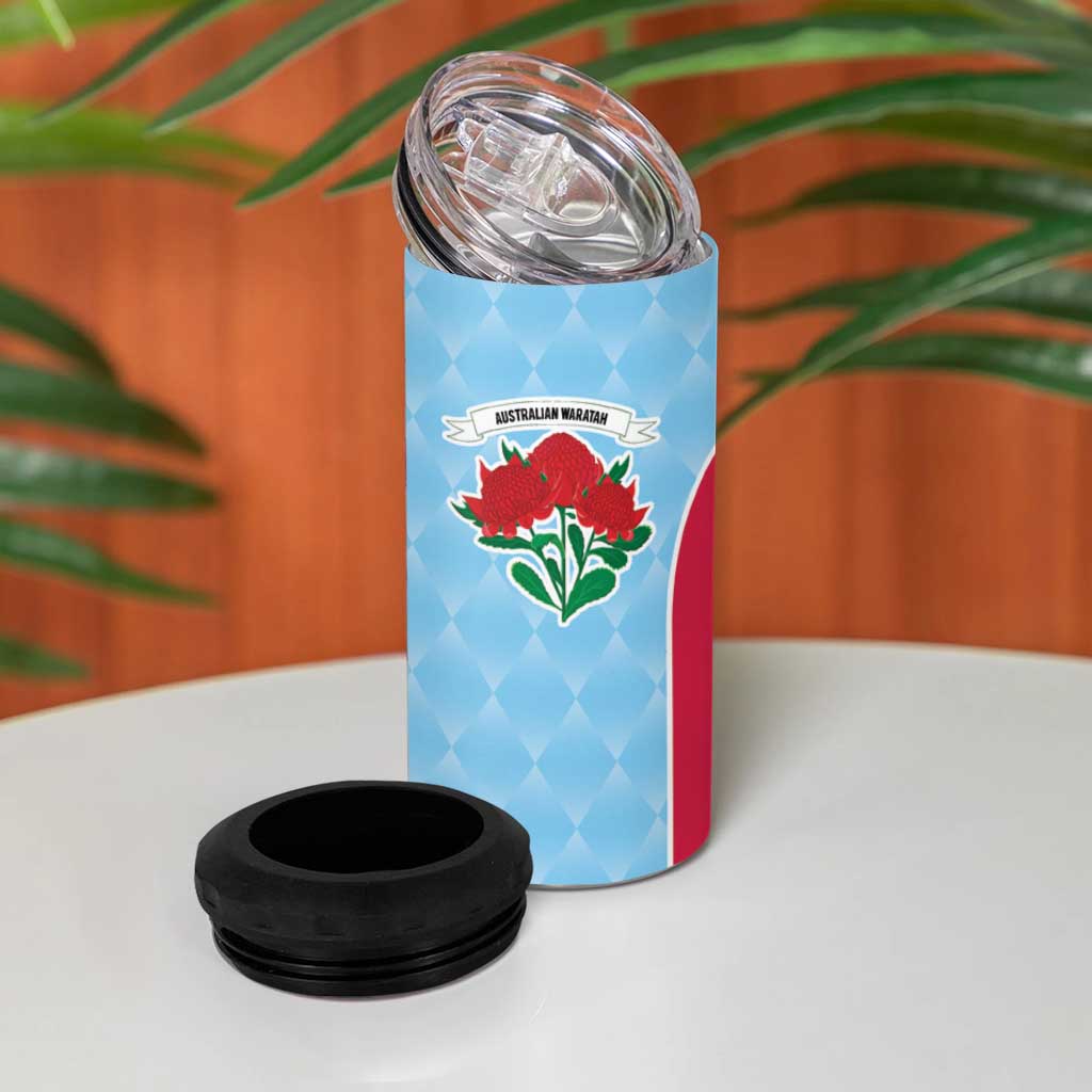 Custom British Lions Australia Waratahs 4 in 1 Can Cooler Tumbler Sporty Style