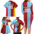 Custom British Lions Australia Waratahs Family Matching Long Sleeve Bodycon Dress and Hawaiian Shirt Sporty Style