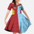 Custom British Lions Australia Waratahs Family Matching Off The Shoulder Long Sleeve Dress and Hawaiian Shirt Sporty Style