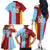 Custom British Lions Australia Waratahs Family Matching Off The Shoulder Long Sleeve Dress and Hawaiian Shirt Sporty Style