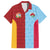 Custom British Lions Australia Waratahs Family Matching Off The Shoulder Long Sleeve Dress and Hawaiian Shirt Sporty Style