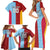 Custom British Lions Australia Waratahs Family Matching Short Sleeve Bodycon Dress and Hawaiian Shirt Sporty Style