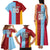 Custom British Lions Australia Waratahs Family Matching Tank Maxi Dress and Hawaiian Shirt Sporty Style