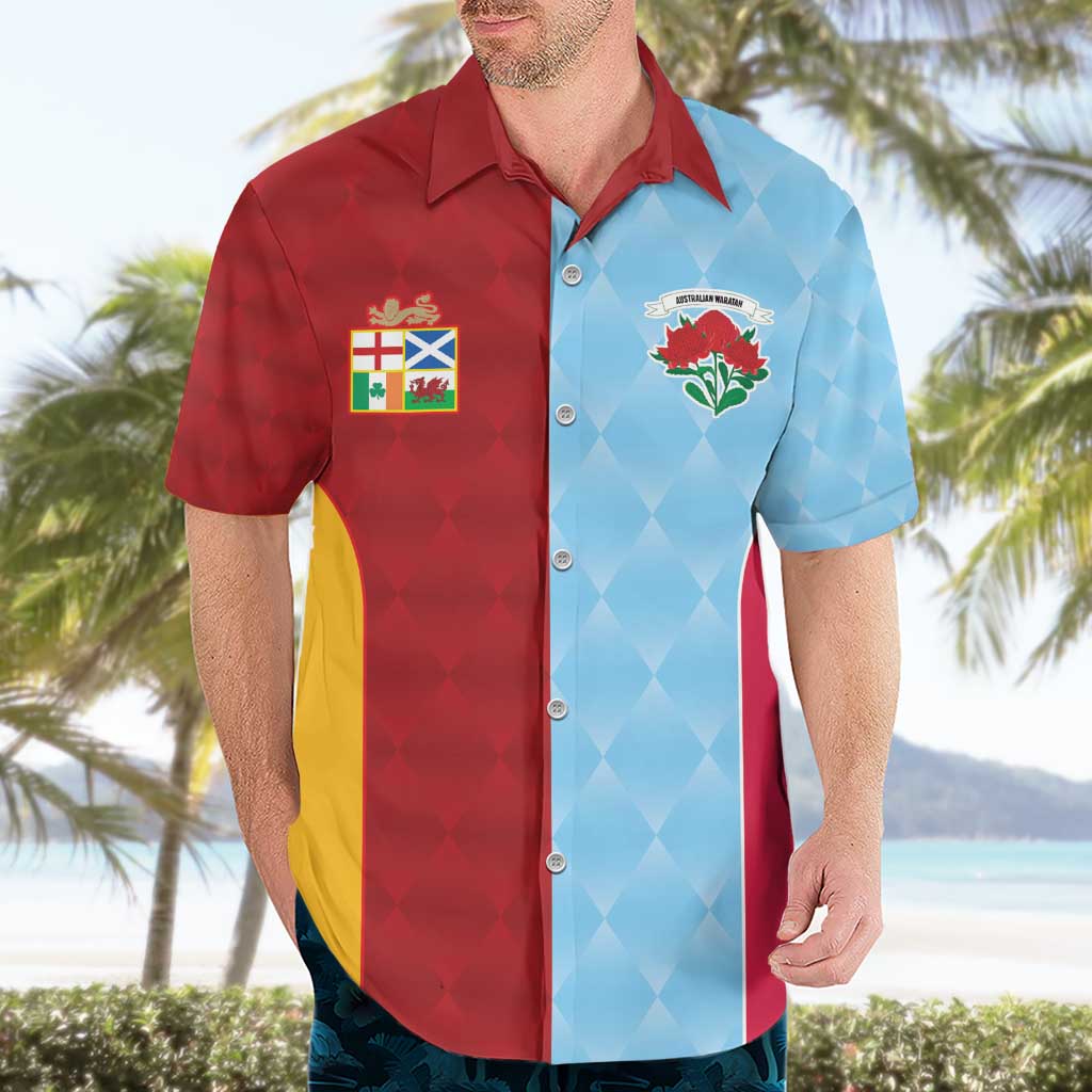 Custom British Lions Australia Waratahs Hawaiian Shirt Sporty Style