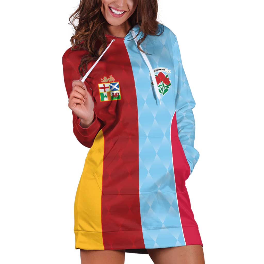 Custom British Lions Australia Waratahs Hoodie Dress Sporty Style